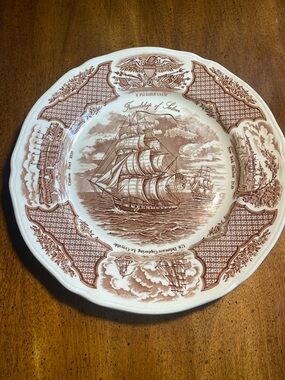 2 Fair Winds 10 5/8” Dinner Plate by Alfred Meakin